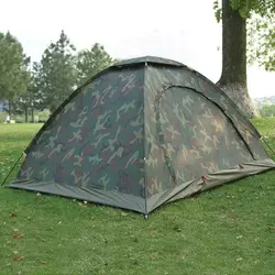 От 1 до 4 Человек Кемпинг Палатка портативный УФ-доказательство Анти-слеза Повседневная двойная пара камуфляж палатка для уличный для