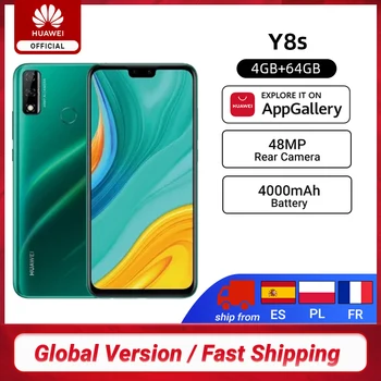 

New Global Version Huawei Y8s Smartphone 4GB 64GB 6.5" FHD+ Display 48MP AI Camera Mobile Phones 4000mAh Battery