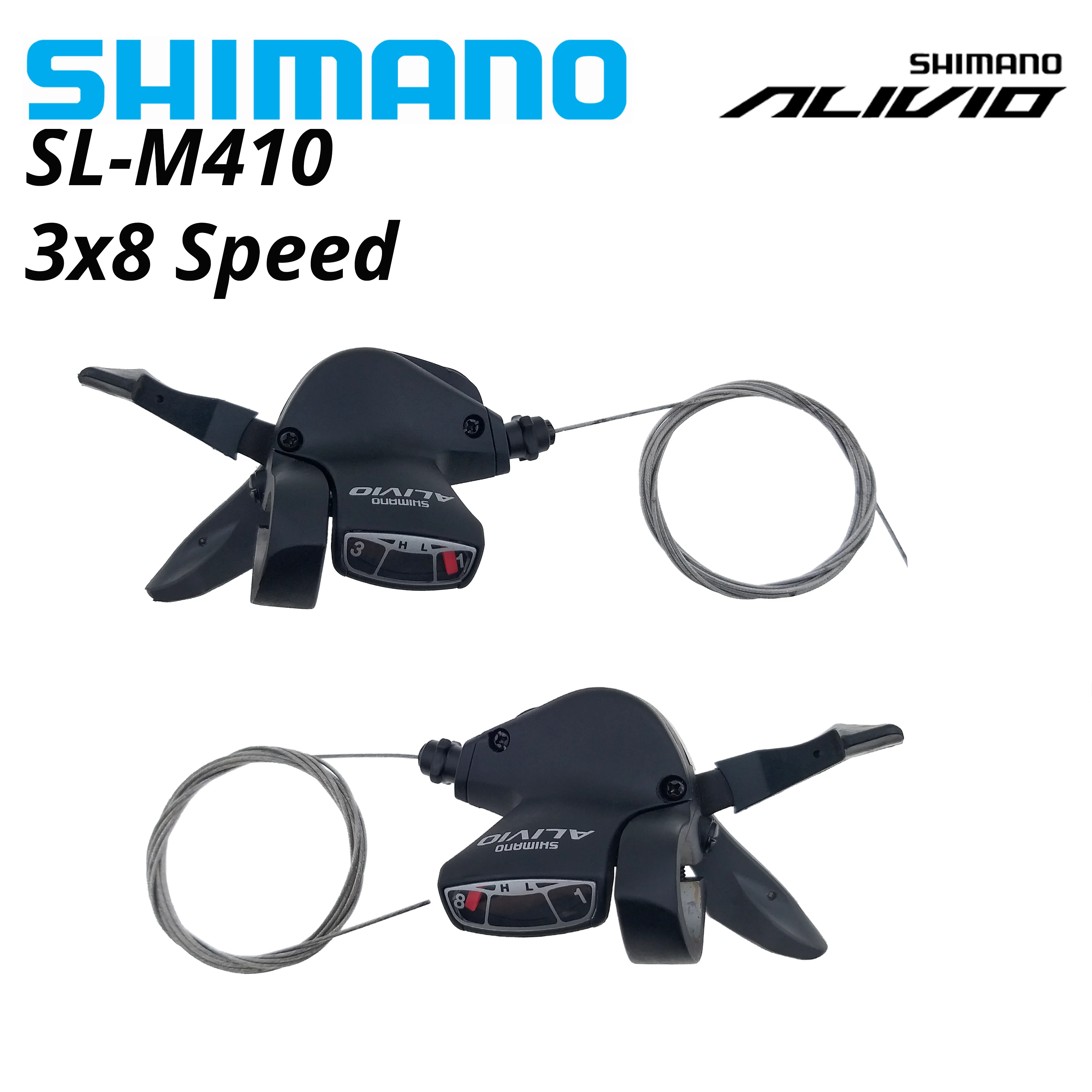 Shimano Alivio SL M410 3x8 24 speed mountain bike Shifters 24S MTB