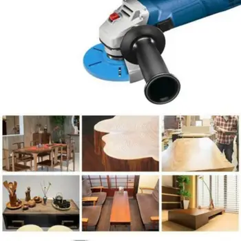 

Hot For Angle Grinder Tool 3 teeth curved Power Wood Carving Cutter Disc Milling Attachment