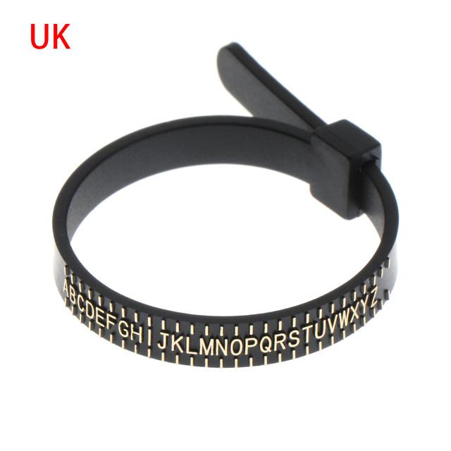 White/Black Sizes A-Z Ring Sizer Measure Finger Gauge UK/US/EU/JP Men And Womens Wedding Ring Band Genuine Tester Accessorie
