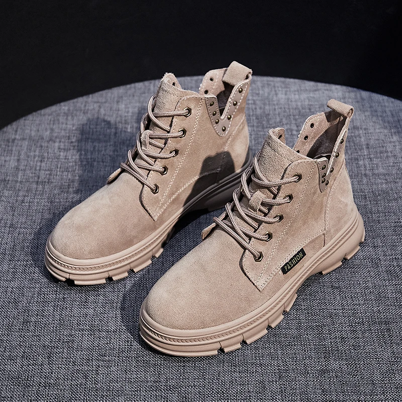 Женские ботинки; zapatos De Mujer; ботильоны из флока; женская обувь на низком каблуке; женская обувь с круглым носком; chaussures femme; женская обувь на шнуровке