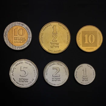 

Israel Set 6 New Genuine Original Coins 100% Real Collect Issuing Coins Unc Aisa