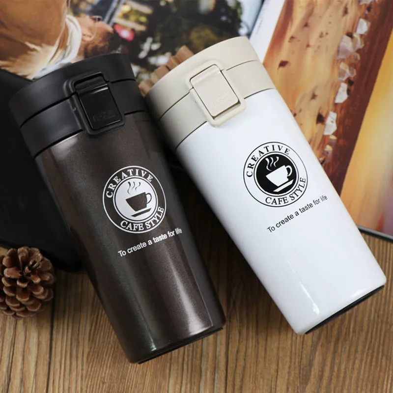 

Thermos Coffee Mug Double Wall Stainless Steel Tumbler Vacuum Flask bottle thermo Tea mug Travel thermos mug