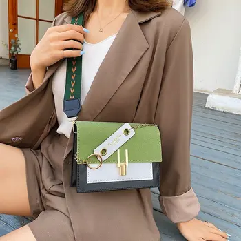 

Luxury Handbag Retro Fashion Lady Square Bag 2020 New Quality PU Leather Women's Designer Handbag Chain Shoulder Messenger Bags