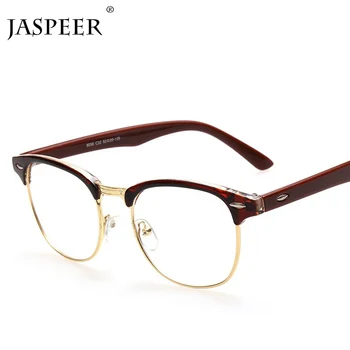 

JASPEER New Cat Eye Glasses Retro Glasses Frame Men And Women Square Computer Goggles Eye Protection Eyewear