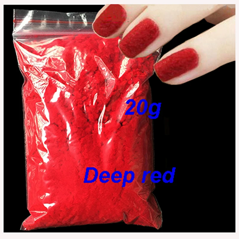 20g/Bag Red Velvet powder DIY Nail Glitter Powder Nail Glitter