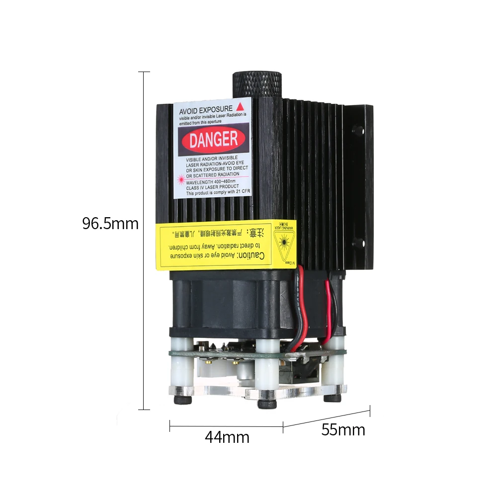 5500 МВт EleksMaker 405-445нм синий лазерный модуль 2,54-3 P ttl/ШИМ модуляция для лазерный гравировальный станок с ЧПУ лазерный резак