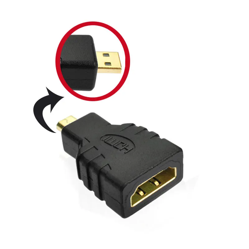 Hihg качество Micro HDMI к F/M адаптер позолоченный 1080P штекер стандарту Женский