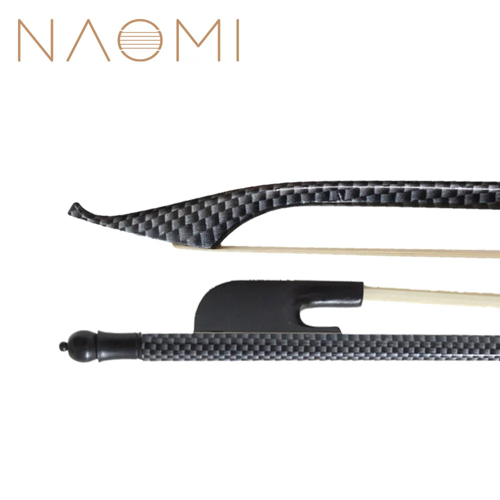 Лук для скрипки NAOMI из углеродного волокна шпон 4/4 лук в барочном стиле с эбеновой