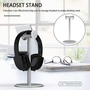 

Universal Headphones Holder Aluminum Alloy Desktop Display Portable Removable Headset Stand for Home Bedroom Office Studio Study