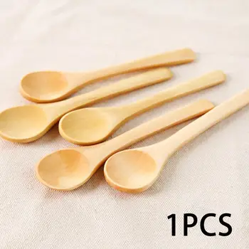 

2 in1 Wooden Spoon Natural Wood Cutlery Long Handle Spoon Fork Dinner Tableware Set DIY For Eating Mixing Stirring Kitchen Tool