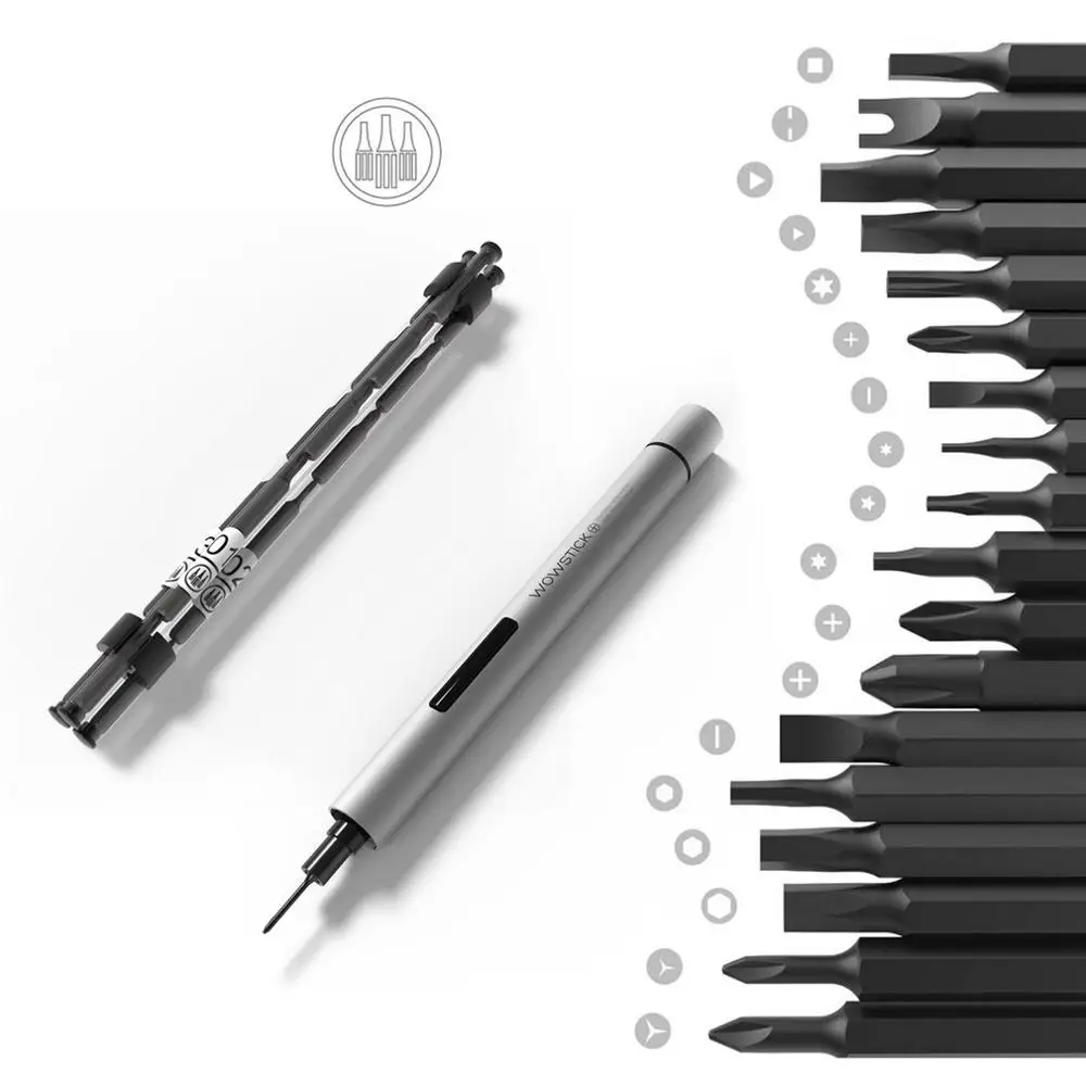 Wowstick 1P+ Мини Электрическая отвертка комплект беспроводной силовой отвертка для камеры телефона точный инструмент для ремонта