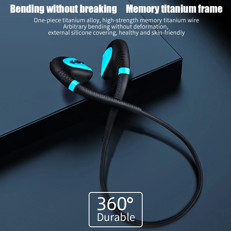 Q1 Bone Conduction Bluetooth Headset Bluetooth 5.0 Wireless Outdoor Sports Headset Stereo Waterproof Bone Conduction Headset