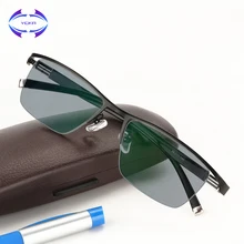 VCKA фотохромные очки для чтения, мужские коммерческие полуоправы, очки для пресбиопии, оправа, солнцезащитные очки, обесцвечивание, женские очки