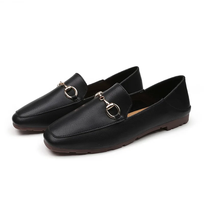 

2019 Autumn New Women's Shallow Mouth Flat Shoes Fashion Korean Version Of The Wild British Wind Lazy Shoes