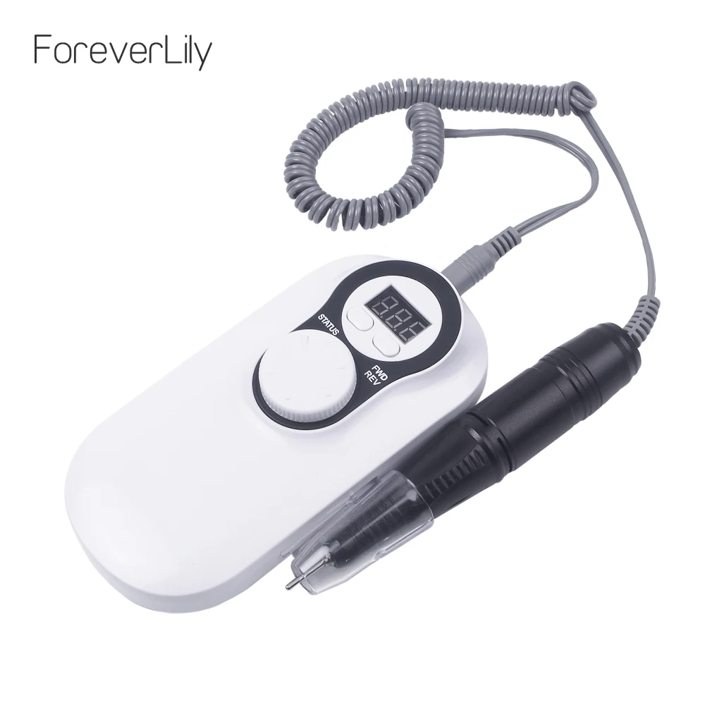 Foreverlily дрель для ногтей 30000 об/мин портативный Перезаряжаемый педикюр сильная полировка электрическая машина для маникюра инструменты для ногтей