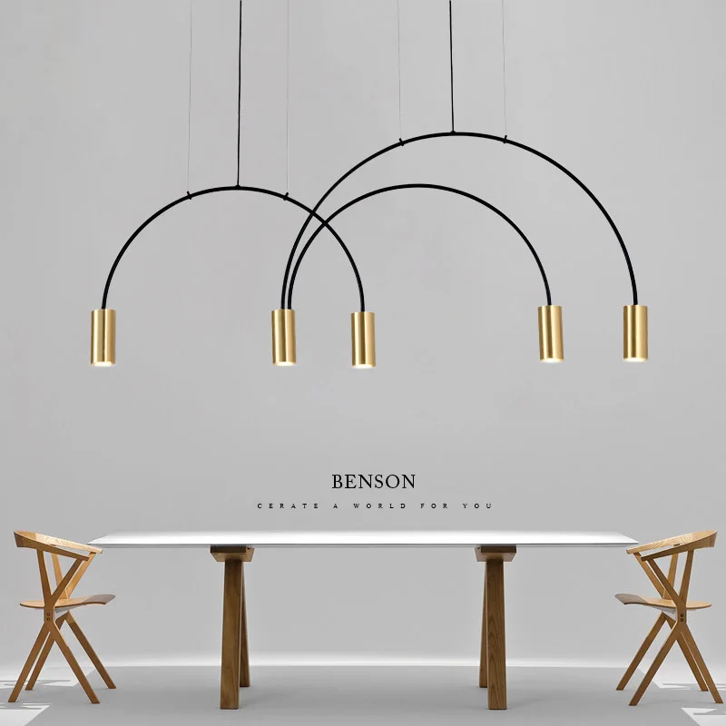 Nordic Brief Dinning Room Chandelier Lighting Modern Designer Office  Chandelier Light Vintage Spot Hanging Lights /LED Lamp