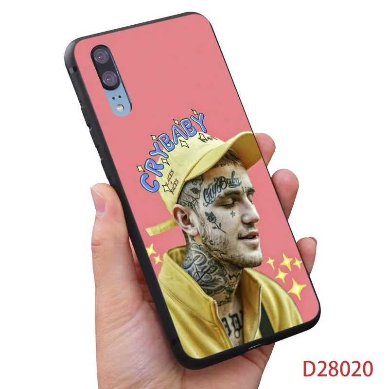 Rap Singer Lil Peep hellboy Life Cry Детское покрывало для huawei honor 9x pro 8x10 20 10 lite 20 pro Прозрачный мягкий силиконовый чехол для телефона - Цвет: D28020