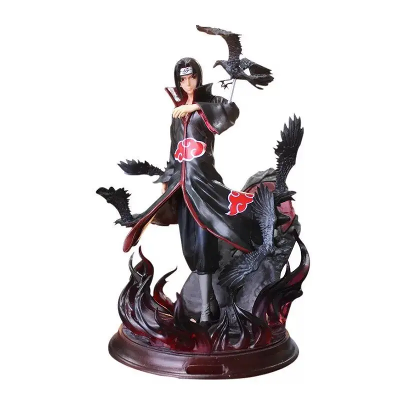 

Naruto Xiao Organization Uchiha Itachi Crow Statue Hall GK Model Boxed Garage Kit