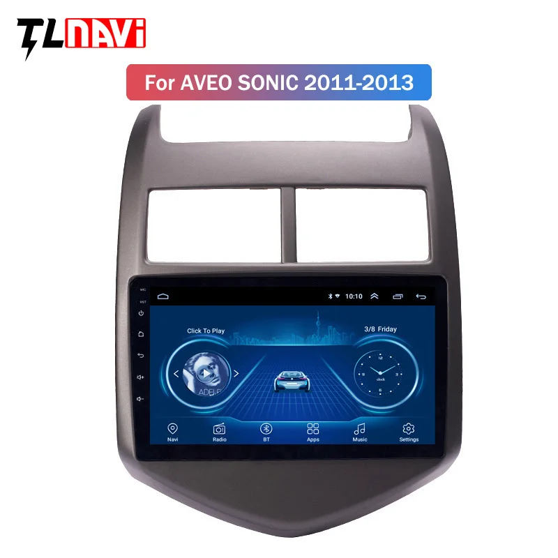 

Android 8.1 9" Car GPS Multimedia Player For 2010 2011 2012 2013 Chevrolet AVEO navigation Stereo Support DVR SWC