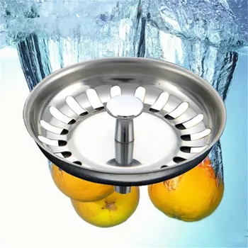 

Stainless Steel Kitchen Sink Strainer Stopper Waste Plug Sink Filter Bathroom Hair Catcher Strainers Kitchen Accessories #YL10