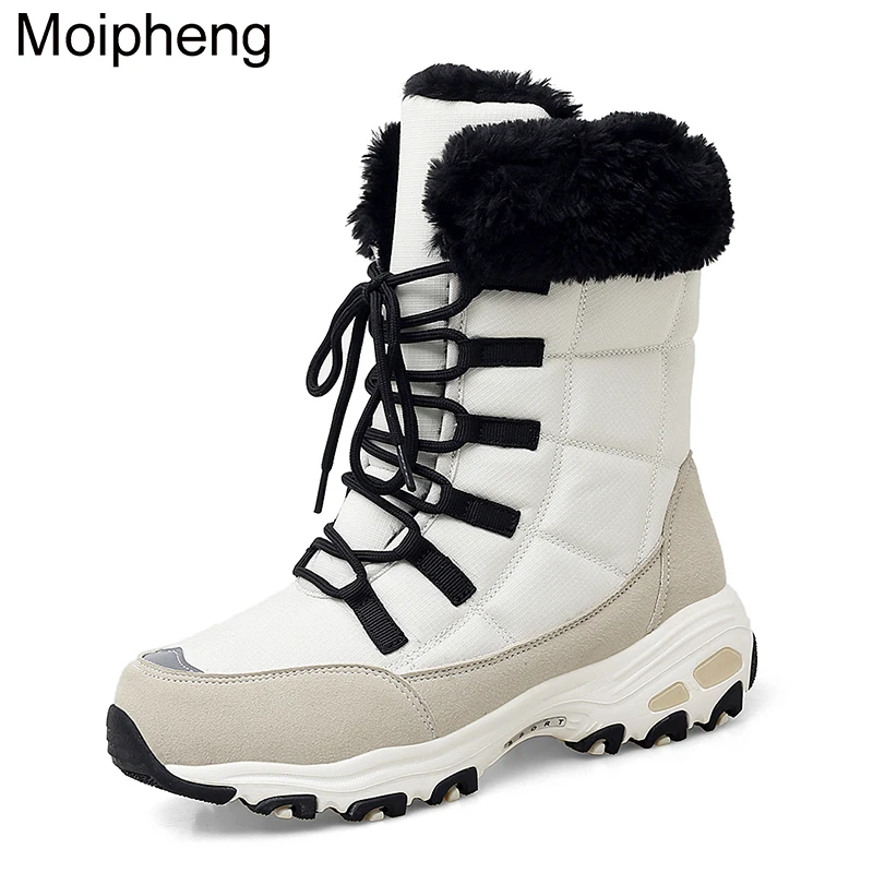 Moipheng Ankle Boots For Women Winter Shoes Keep Warm Waterproof Snow ...