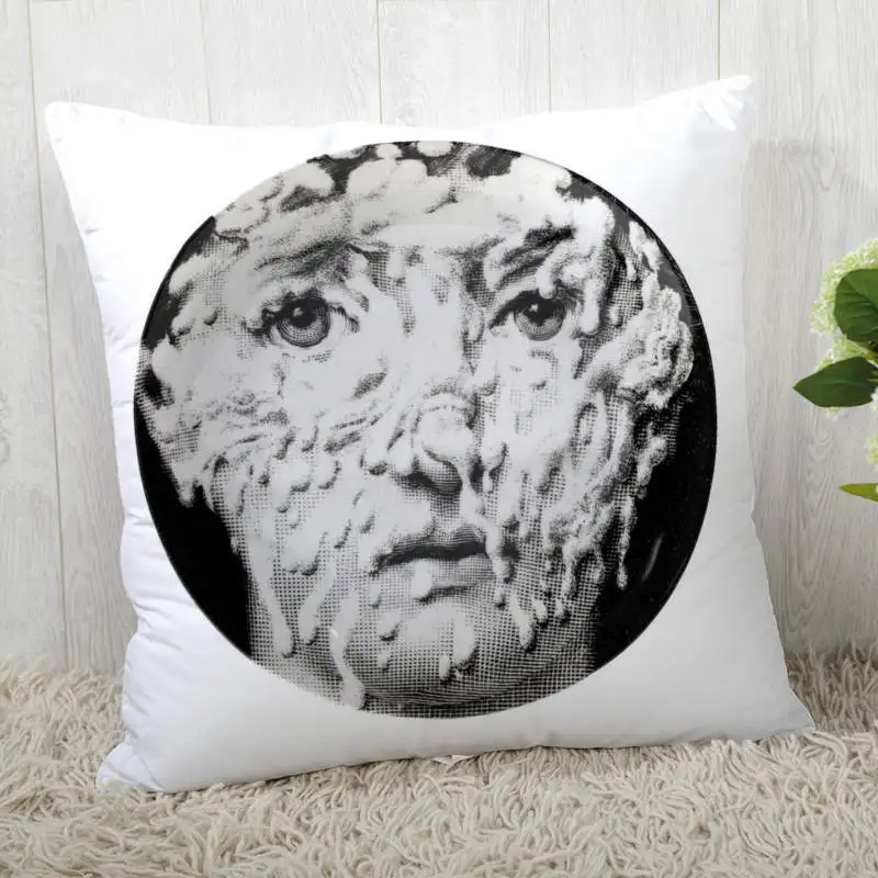 Винтаж-Fornasetti-Art-beauty-Face наволочки на заказ черная наволочка для подушки декоративная наволочка для дома - Цвет: 15