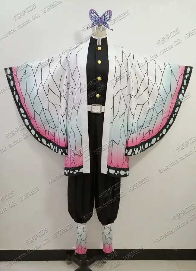 Anime Demon Slayer Kimetsu No Yaiba Kochou Shinobu Combat Suit Kimono Uniform Cosplay Costume Halloween Outfit Free Shipping Aliexpress