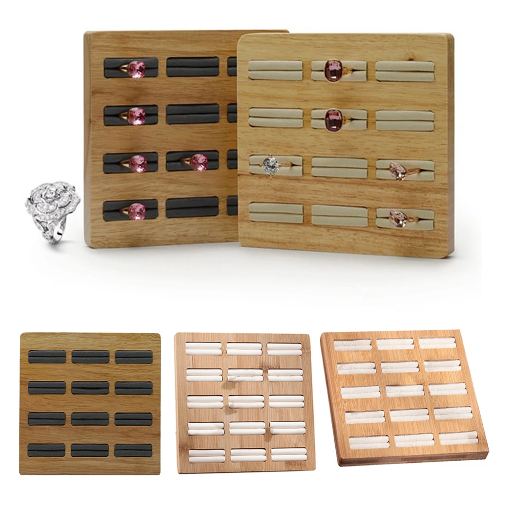 Earring Ring Jewellery Display Storage Box Tray Show Case Organiser 15 Slots