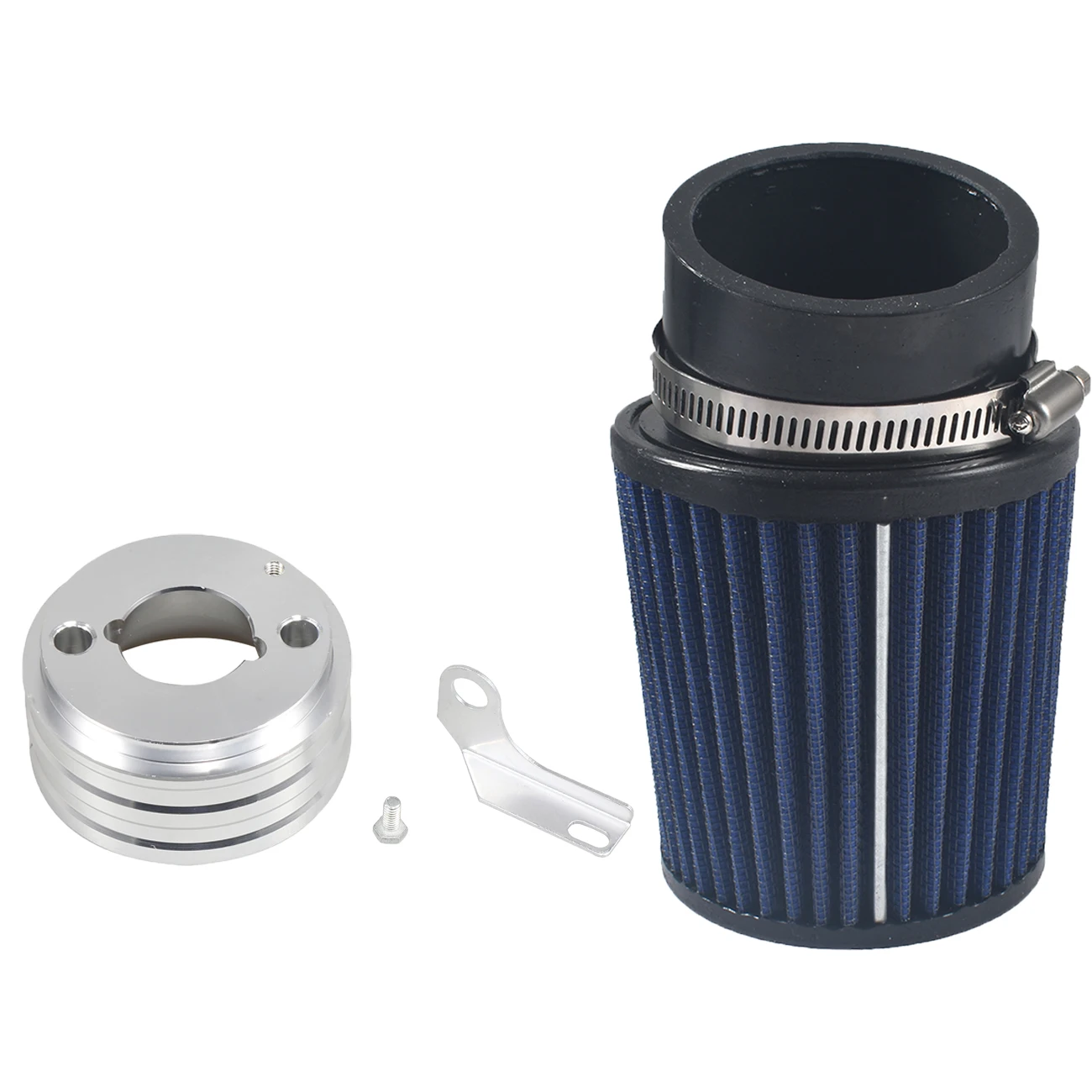 Blue Air Filter Adapter Kit For Predator 212cc Go Kart Mini Bike 6.5HP Engine For Baja Motorsports Mini Bike MB165 & MB200