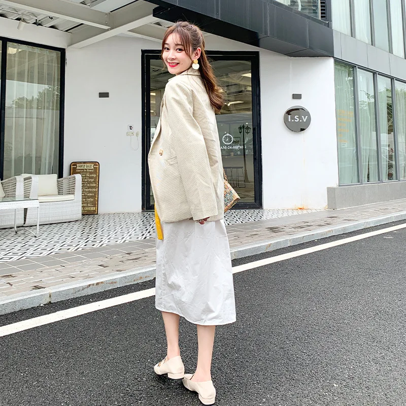 

Rain Thirteen Line Customizable Lace-up Korean-style Small Suit 2019 Autumn And Winter New Style Women's Network hong dong Door