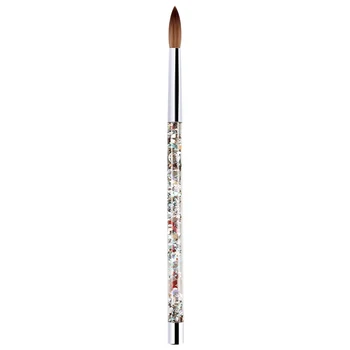 

1Pc Rose Gold Kolinsky Sable Acrylic Nail Brush with Liquid Flow Glitter Nail Art Brush for Nail Art Tool 14