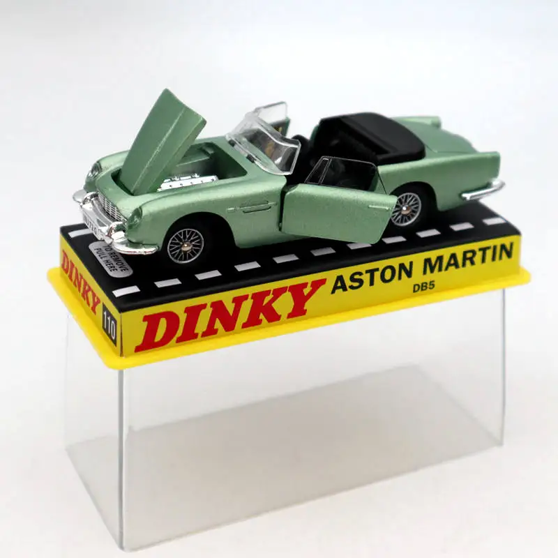 Atlas 1:43 Dinky игрушки 110 Aston Martin зеленые литые модели коллекция автомобилей подарок