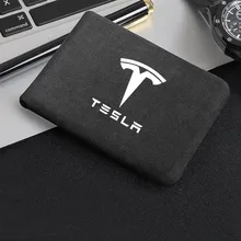 Горячая Распродажа, авто стиль, сумка, карта, посылка, наклейки для водительских прав, кошелек из натуральной кожи для Tesla, модель 3 S X