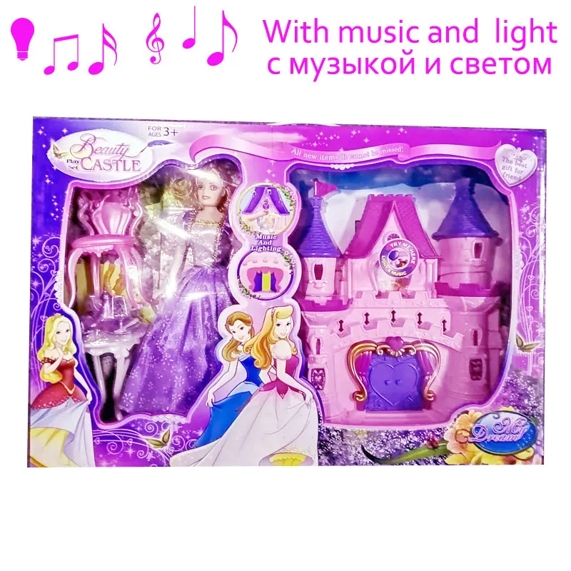 Prince Castle Кукольный домик ручной работы замок DIY домик игрушка миниатюрный кукольный домик подарки на день рождения развивающие игрушки кукла вилла девочка DIY игрушка - Цвет: Prince Castle