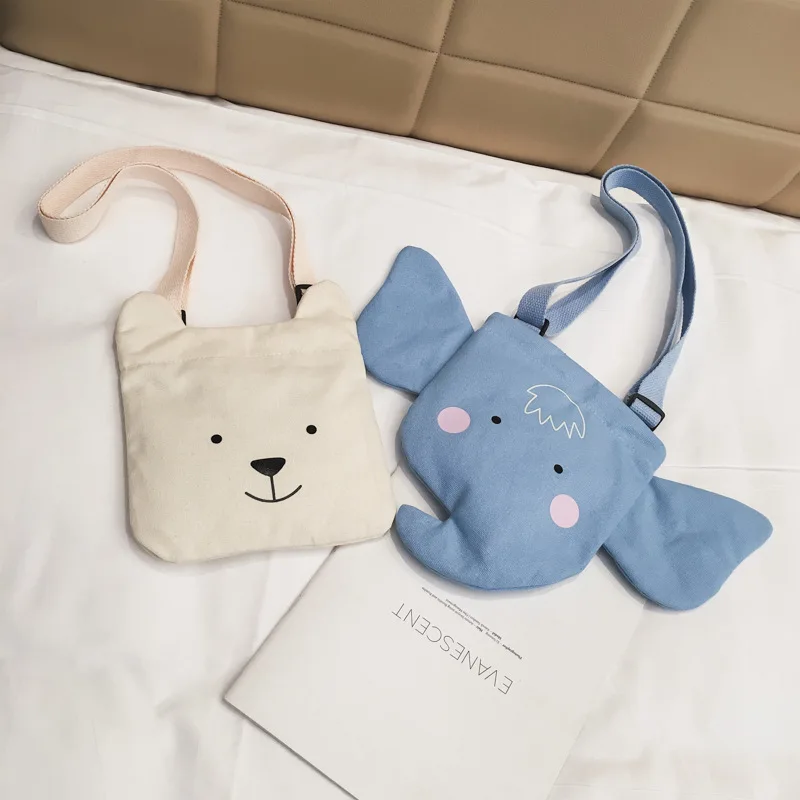 Fashion Cute Small Canvas Bag Adorable Cartoon Children S Single