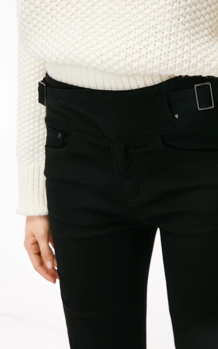 Только женские летние новые простые узкие джинсы с высокой талией | 118332524