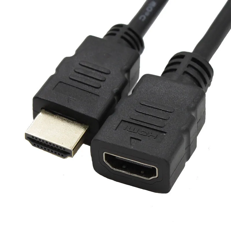 Удлинительный кабель HDMI папа мама 0 3 м/0 5 м/1 м 4K 3D 1 4 в расширенный для HD тв жк