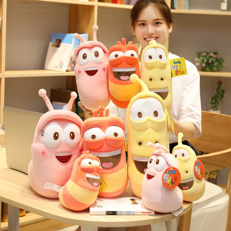 Korean Anime Fun Insect Slug Creative Larva Plush Toys Cute Stuffed Worm Dolls for Children Birthday Gift Hobbies Korean Anime Fun Insect Slug Creative Larva Plush Toys Cute Stuffed Worm Dolls for Children Birthday Gift Hobbies