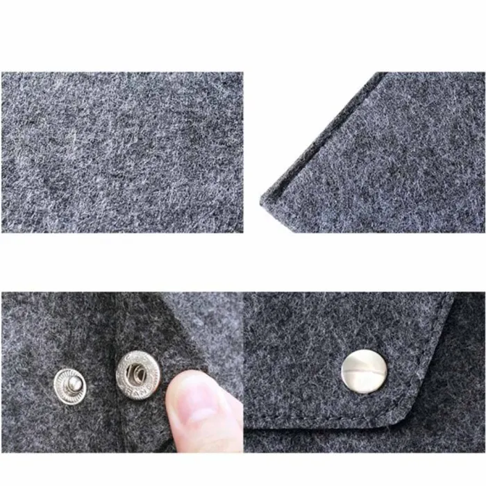 Simple Solid A4 Big Capacity Document Bag Business Briefcase File Folders Felt Filing Bags MDJ998