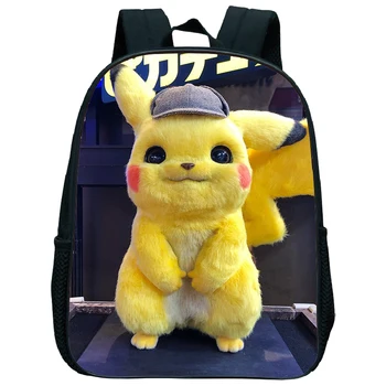 

Hot Kids Baby Girls Boys Pokemon Detective Pikachu Schoolbag Children Cartoon Bookbag Kindergarten Toys Gifts School Bags
