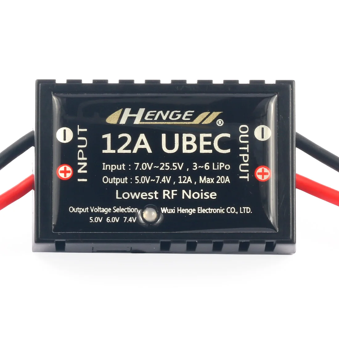 Переключатель режима UBEC HENGE 12A выход стабилизатора напряжения BEC 5 В/6 в/7 4 В 12А макс.