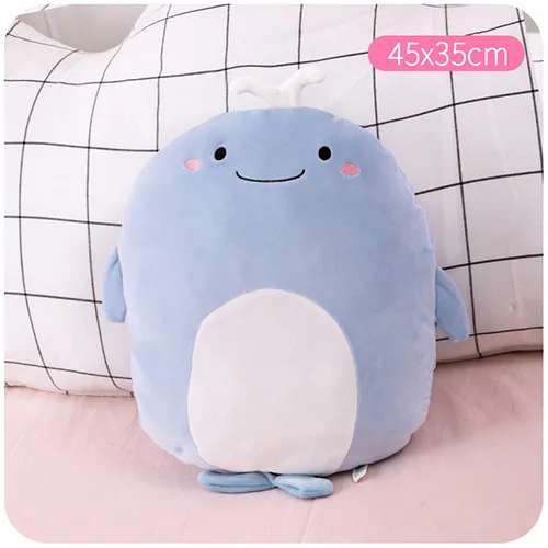 Blue Happy monkey кавайная плюшевая кукла милые Мультяшные игрушки мягкие куклы животных день рождения фестиваль подарок игрушка для детей девочек взрослых - Цвет: Blue