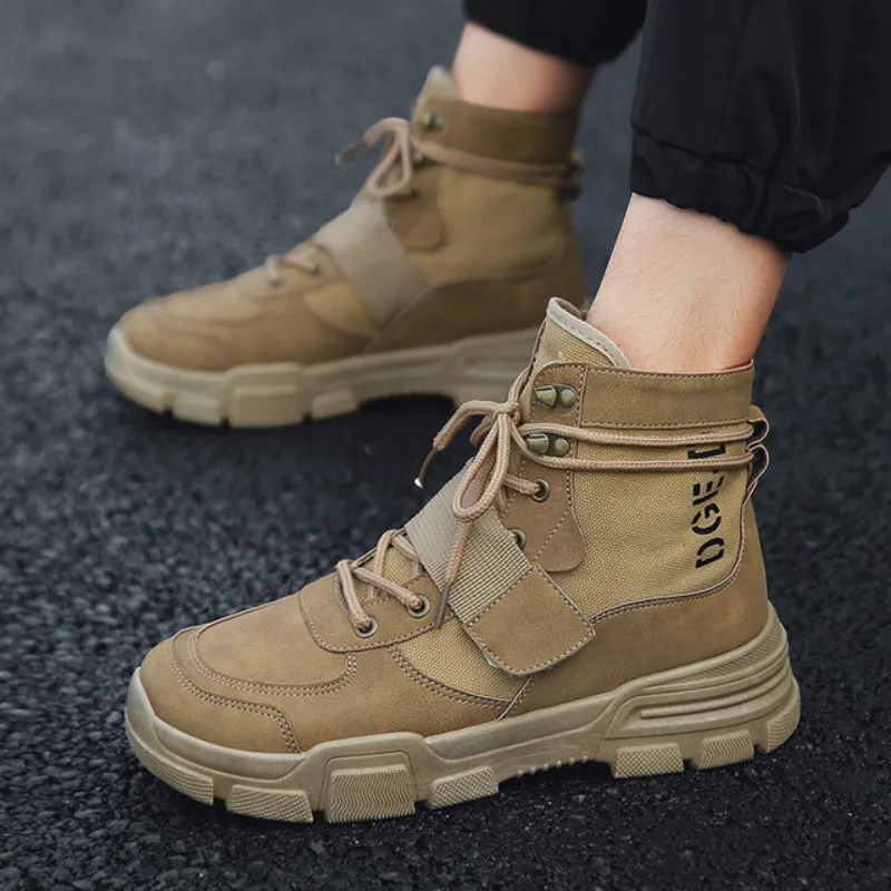 Dropshipping High Quality Fashion Winter Men's Martin Boots Warm Working Boots Lace Up Round Toe High Top Shoes Men Desert Boots Dropshipping High Quality Fashion Winter Men's Martin Boots Warm Working Boots Lace Up Round Toe High Top Shoes Men Desert Boots