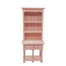 1/12 деревянный кукольный домик Миниатюрный Неокрашенная шкаф для кухонных шкафов, модель номер Декор