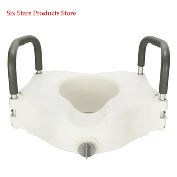 

High quality Raised Height Toilet Seat with Handle White