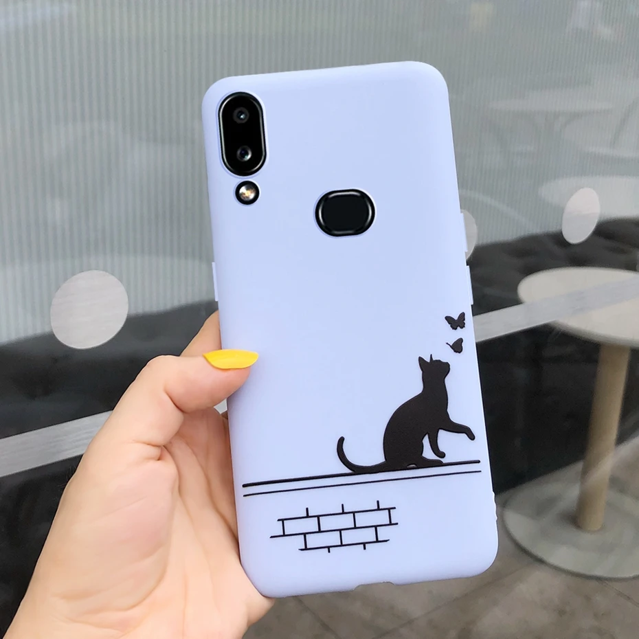Розовый Для samsung A10S чехол Модный мягкий ТПУ чехол для samsung Galaxy A10S чехол A 10s чехол для телефона s Coque 6,2'' - Цвет: Розовый