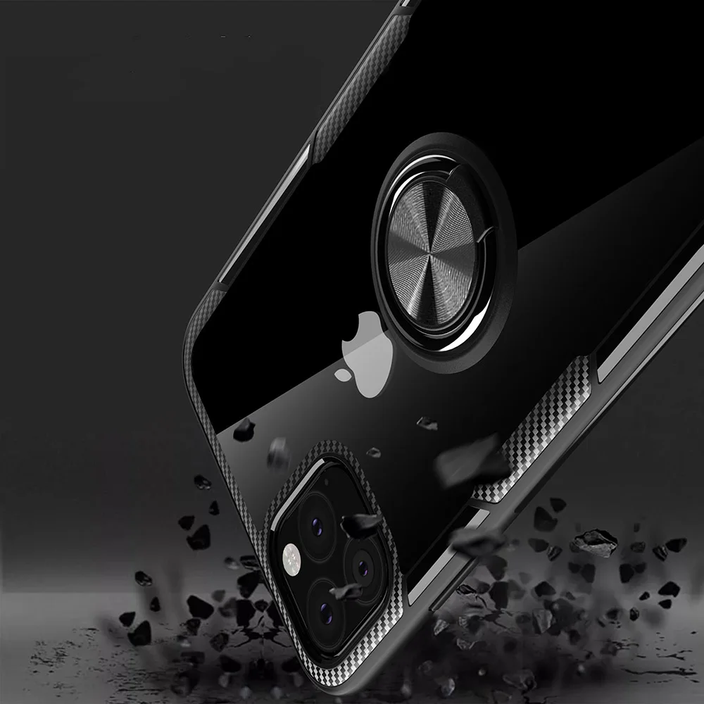 Прозрачный магнитный автомобильный держатель чехол для телефона для iphone 11 Pro Max чехол для iphone Xs Max Xr X 6 6S 7 8 Plus чехол