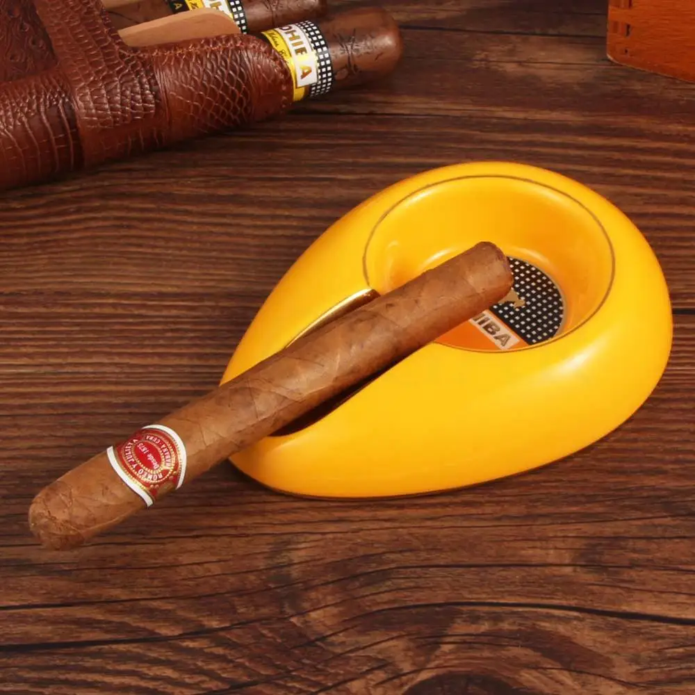 COHIBA карманная пепельница для дыма, переносная пепельница для сигар, домашняя керамическая пепельница, роскошный столик, аксессуары для сигар Cenicero
